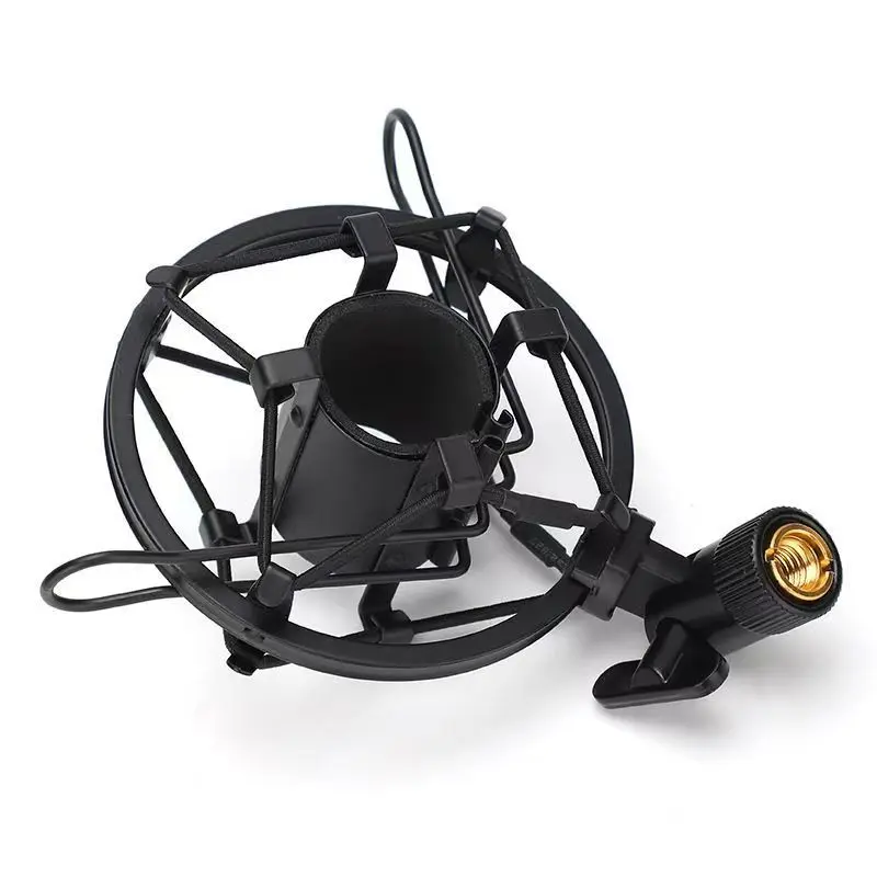 Mini Condensator Microfoon Schok Mount Stand Houder Clip Voor Handheld Podium Mic