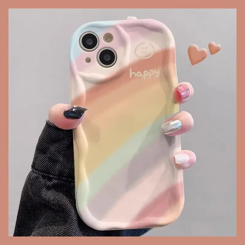 Half Rainbow Phone Case For Samsung Galaxy A54 A24 A33 A34 A73 5G A31 A32 A51 A52 A53 A71 A72 A30 A20 A50 A50S A30S Soft Cover