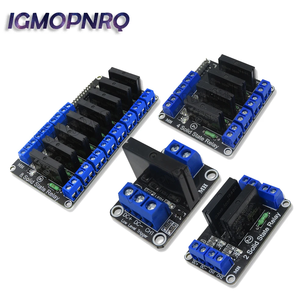 5V 1/2/4/8 kanałowy półprzewodnikowy moduł przekaźnika niskiego poziomu SSR AVR DSP G3MB-202P 240V 2A wyjście dla Arduino 1 2 4 8 Way nowy