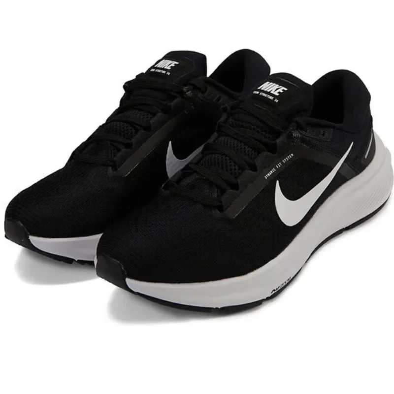 

Nike Outdoor Fitness Air Cushion Cushioning Lightweight Women's Running Shoes New Model Zoom Structure 24 Stable Foot Protection Casual Travel Shoes Simple Versatile Black and White Classic Color Casual Shoes Travel Essentials Comfortable Da8570-001