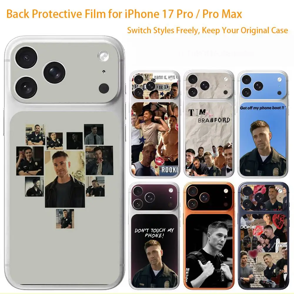 

Tim B-Bradford R-Rookied 3D Full Body Skin Decal for iPhone 17/Pro/Pro Max Color Rear Protective Sticker