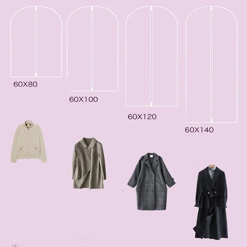 Dust Bag for Hanging Clothes Dress Suit Coat Cover Home Storage Organizer Pouch Case Wardrobe 70x50cm