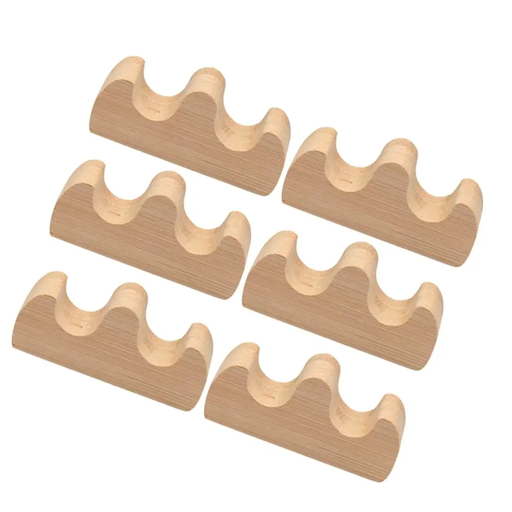 6 Pcs Brush Holder Calligraphy Pen Rest Tools Paint Brush Calligraphy Tools Rest Desk Study Office Wooden