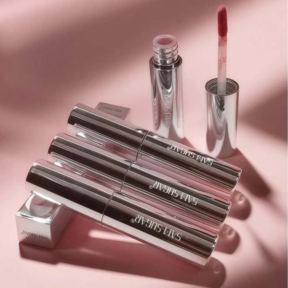 New Moisturize Lip Glaze Plumping Effect Liquid Peptide Lip Gloss Long-lasting Glossy Finish Lip Makeups Daily Use Lip Makeups