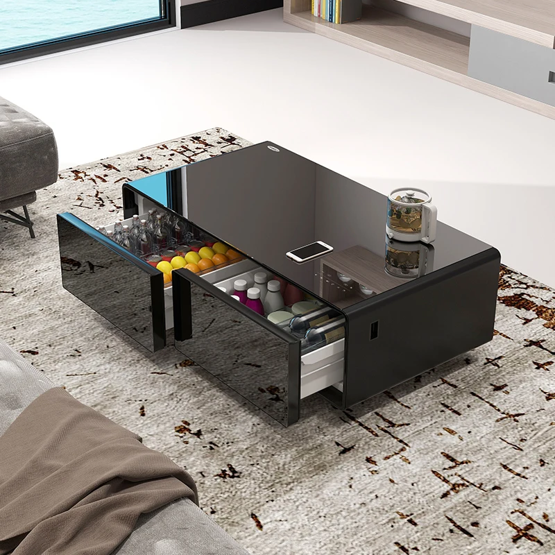 Smart furniture refrigerator, touch screen coffee table, multi-function refrigerator, refrigerator mini