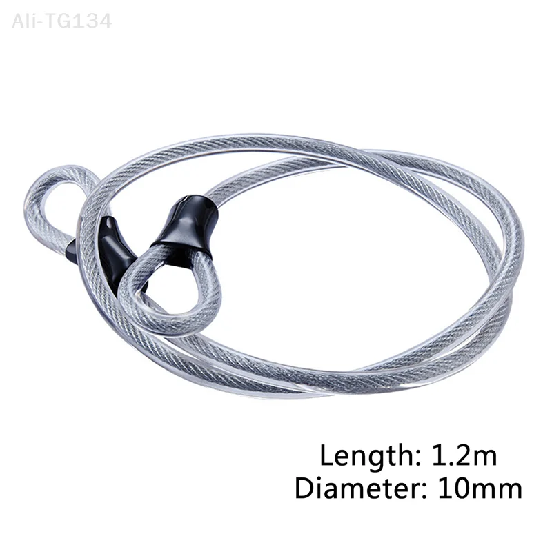 10 مللي متر 1.2 متر دراجة قفل سلك الدراجات قوي الصلب كابل قفل حبل مكافحة سرقة SHIDWJ #6