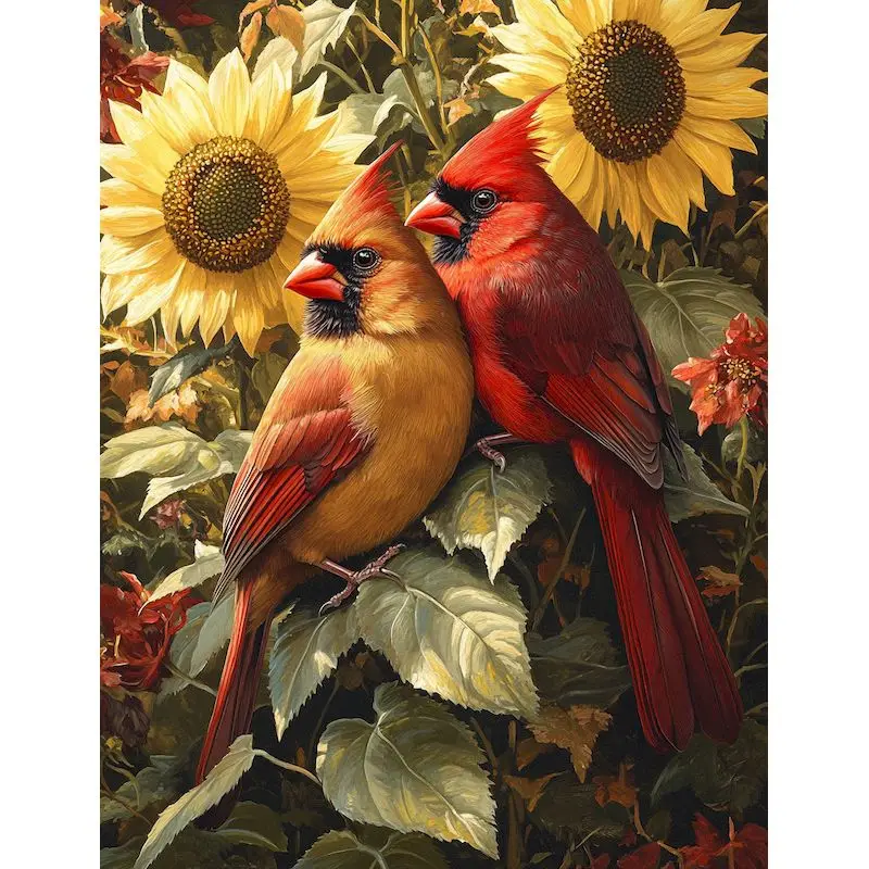 

GATYZTORY DIY Paint by Number Birds Picture Colouring On Canvas Handmade HandPainted Painting By Number For Adults Unique Gift