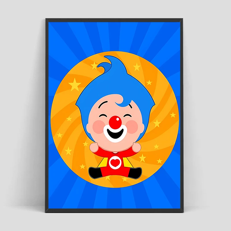 

Children's Animated Films P-Plim Cute Poster Living Room Decor Decorated Wall Pictures Art Mural Interior Paintings For Home