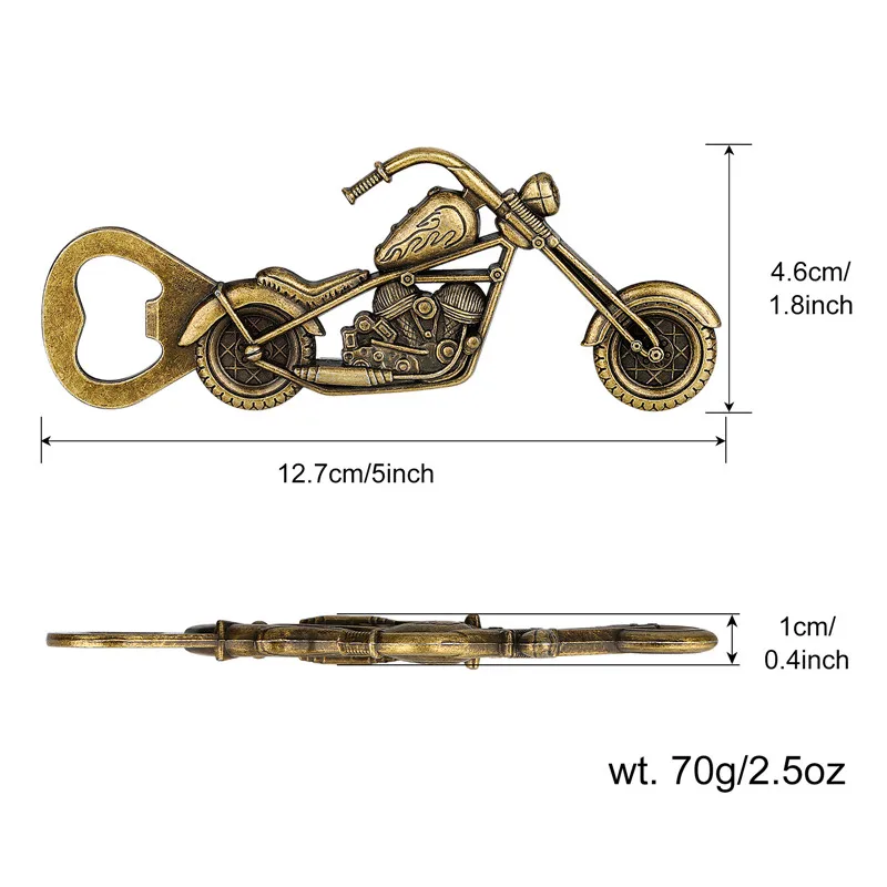 Portable Motorcycle Design Metal Bottle Opener Beer Corkscrew Outdoor Camping Party Club Openers Gadget Wedding Barware Gift Set