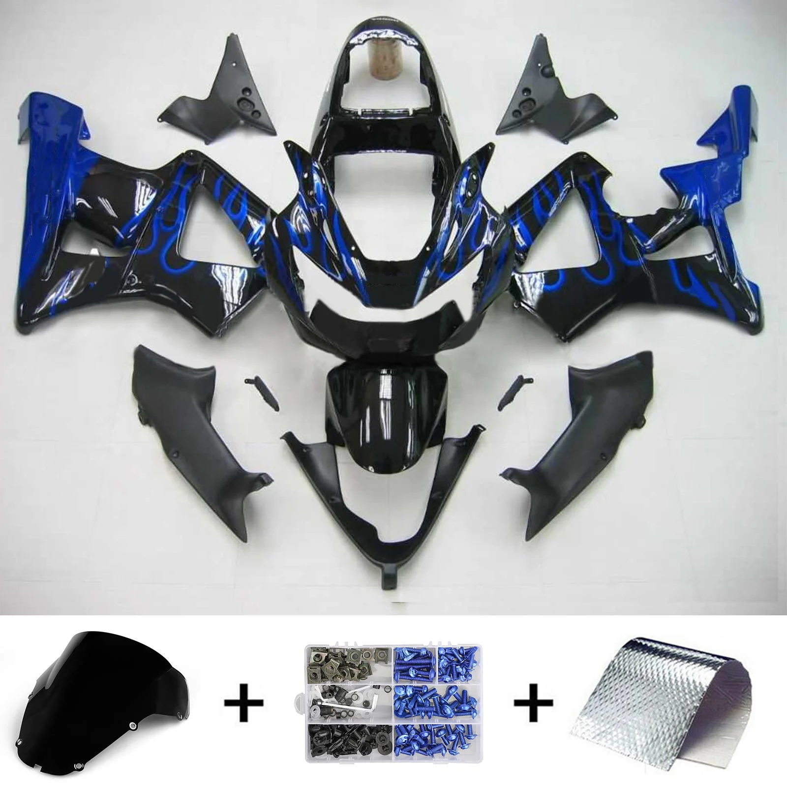 

Topteng Injection Full DIY Aerodynamic Fairing Kit Bodywork Plastic ABS for Honda CBR929RR 2000 2001 CBR 929 RR