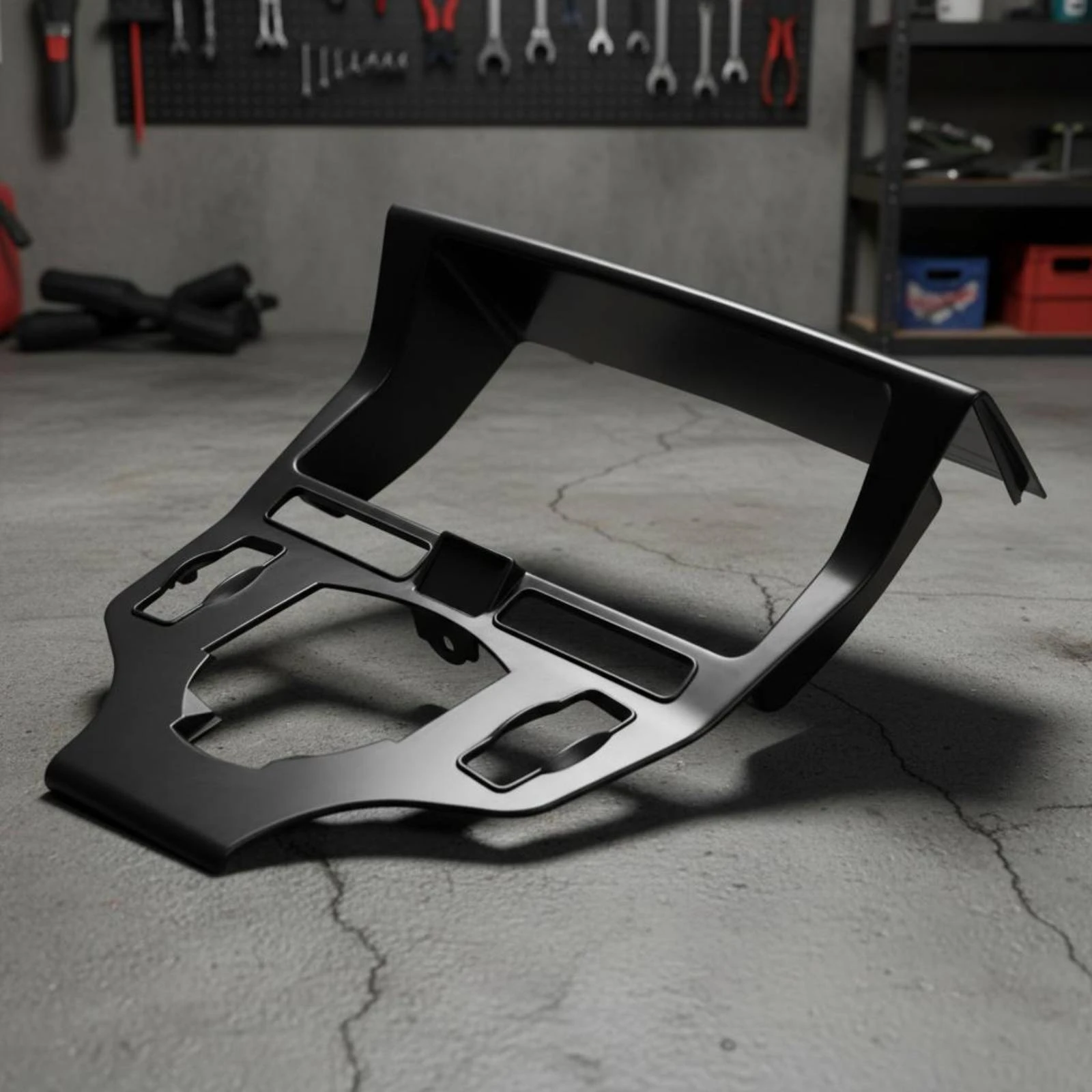 Instrument Panel Cover Single-Piece Motorcycle Dashboard Trim Dashboard Cover Cutout Openings Motorbike Accessory Replacement