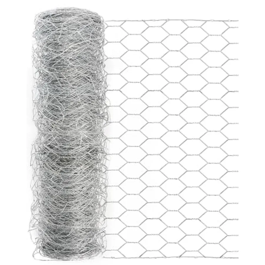 

Сетка для птичника и сада - 24'' × 100' (60х30 м) - Защитная сетка для животных, сетка для кур, для поделок, с ячейками 1 дюйм (2,5 см)