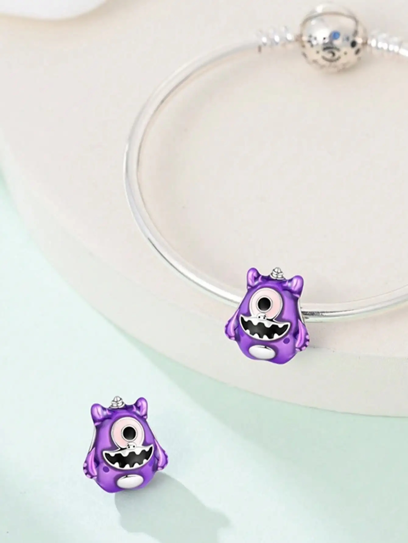 سحر بلاتا لطيف ليتل الوحش الخرز سحر الفضة مطلي لسحر الفضة مطلي سوار الأصلي لصنع المجوهرات