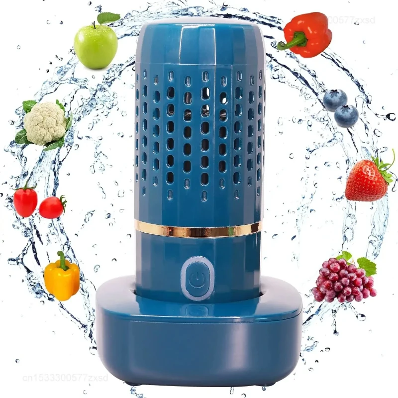 Portable Fruit Vegetable Washing Machine Rechargeable Cleaning Rice Meat Food Purifier Remove Reside Fruit Dirt Cleaner Purifier
