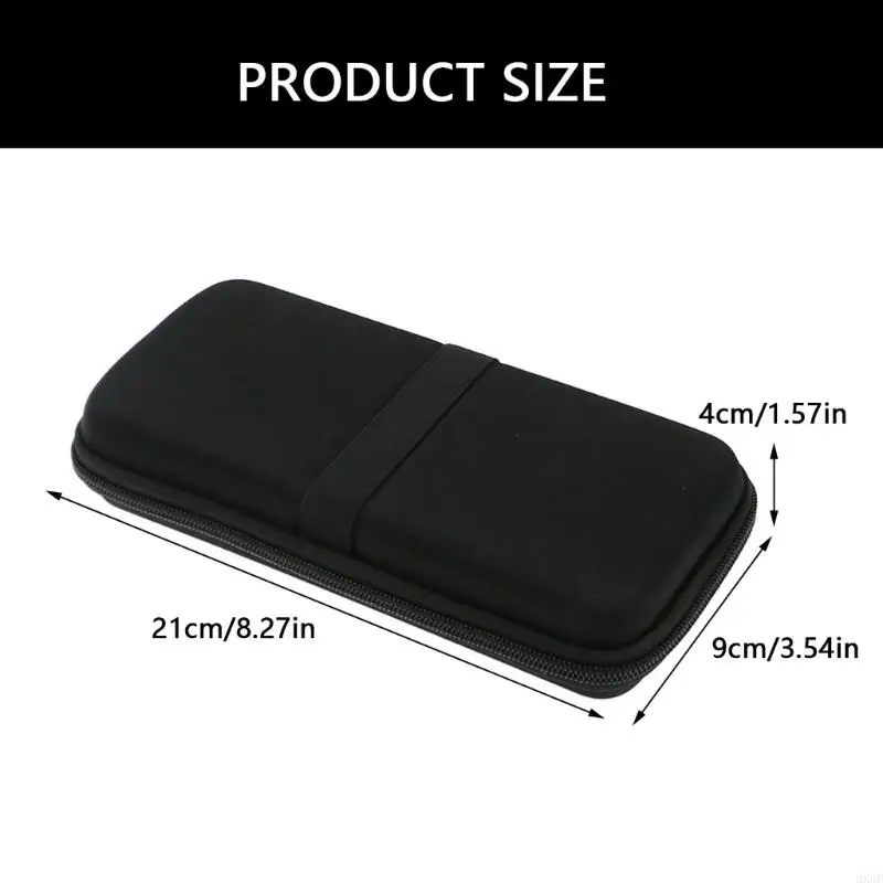 HX6B Scratch Resistant Hard Box with Mesh Pocket Splashproof Storage Bag Shockproof