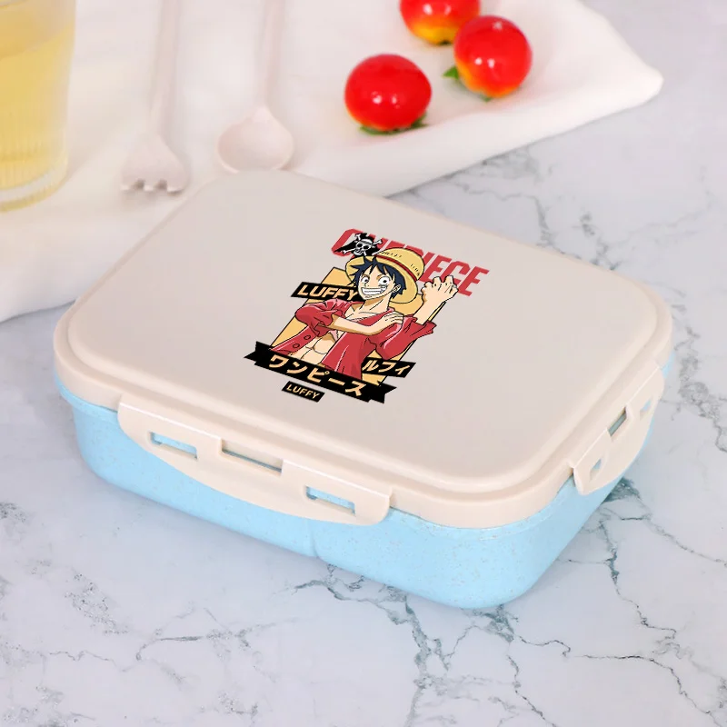 One Piece Anime Printed Lunch Box Boys Men Portable Meal Storage Boxes Student Supplies School Bento Containers Picnic Food Case