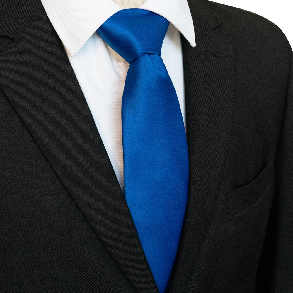 KAMBERFT Klassische Neue 8cm Krawatten für Herren, Einfarbige Krawatte in Rosa, Rot, Gelb, Satin-Krawatten für Geschäft, Hochzeit, Party, Geschenk – Detail 6