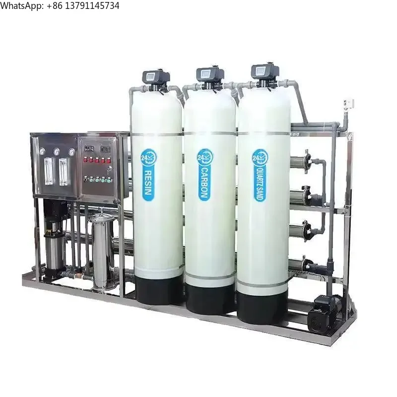 1000LPH Industrial Reverse Osmosis Drinking Purification System Pump Pure Water Treatment Hinery