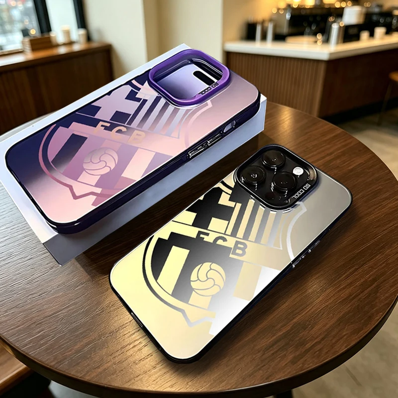 Spanish Football Crest Frosted Phone Case for Samsung Galaxy S26 S25 S24 S23 Plus S22 Ultra S21 S20 FE A57 A56 A55 A54 A53 Cover