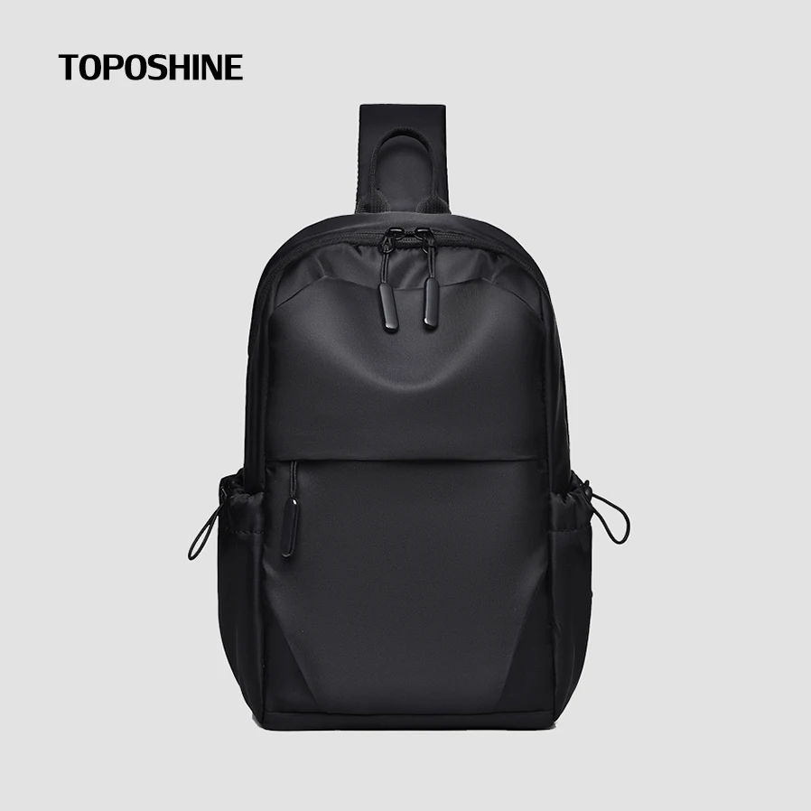 Toposhine High-end Oxford Fabric Sports Shoulder Bag Trendy Brand Men\'s Chest Bag Casual Crossbody Bag 2023 Summer New Men\'s Bag