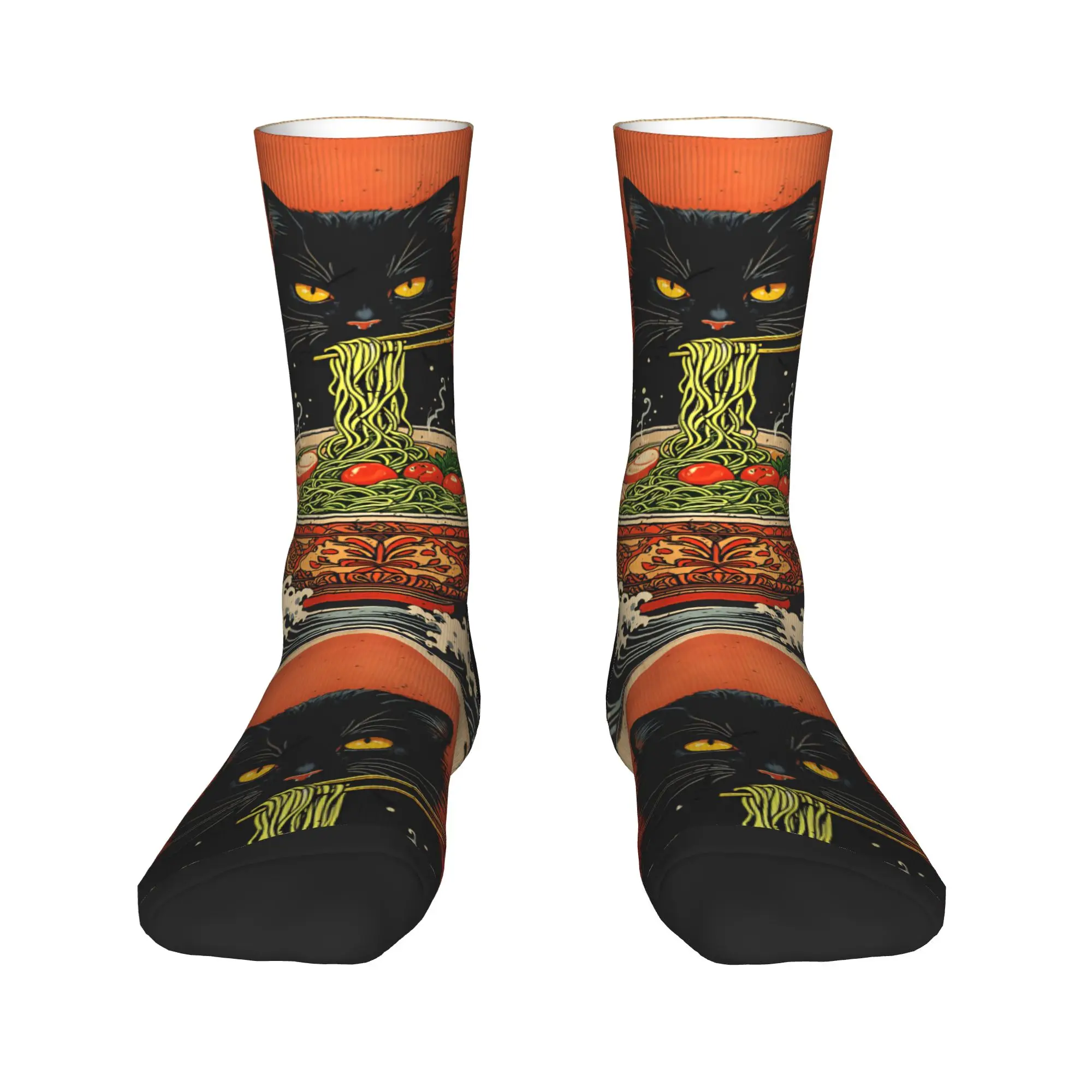 ถุงเท้าลายการ์ตูนแมวแอนิเมะน่ารัก สไตล์ญี่ปุ่น ถุงเท้าแฟชั่น ถุงเท้าคู่รัก ถุงเท้านุ่มอุ่นสำหรับฤดูหนาว ถุงเท้าลายกราฟิกกันลื่นสำหรับปีนเขา ของขวัญ