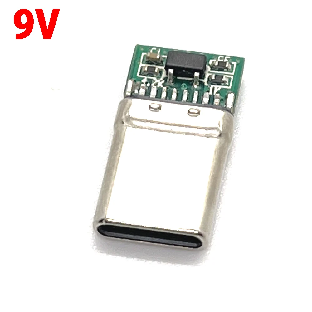 100set 9V PD/QC Decoy Board Fast Charge module PD 2 3.0 DC trigger cable USB Type-C PCB male plug QC4 charge connector