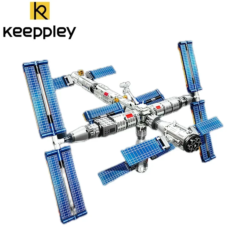 Original Keeppley Building Block Tiangong Manned Space Station Assembly Model Space Decoration Children's Toy Girl Birthday Gift