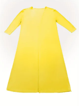 Cardigan long modal grande taille pour femme; vêtements d'été, châle fin de protection solaire, cardigan de climatisation à manches longues.