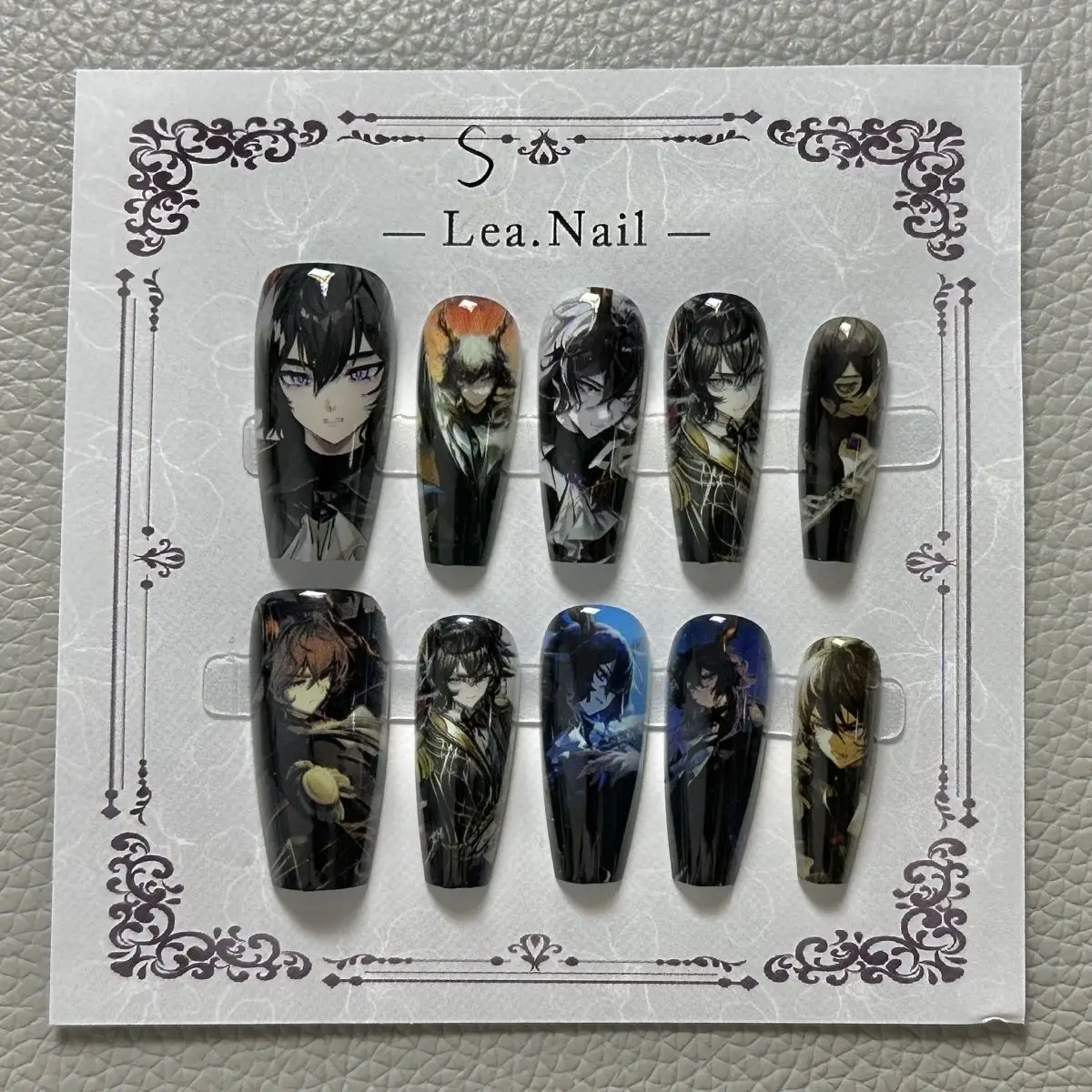 

Arknights маникюрная игровая фигурка, украшение Ebenholz Kaltsit, украшение ювелирных изделий, реквизит для косплея, рыцарь, подарок на день рождения