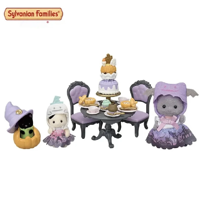 แท้ Sylvanian Families อะนิเมะจําลอง Playhouse ของเล่นตกแต่งห้องของเล่นคริสต์มาสของขวัญ