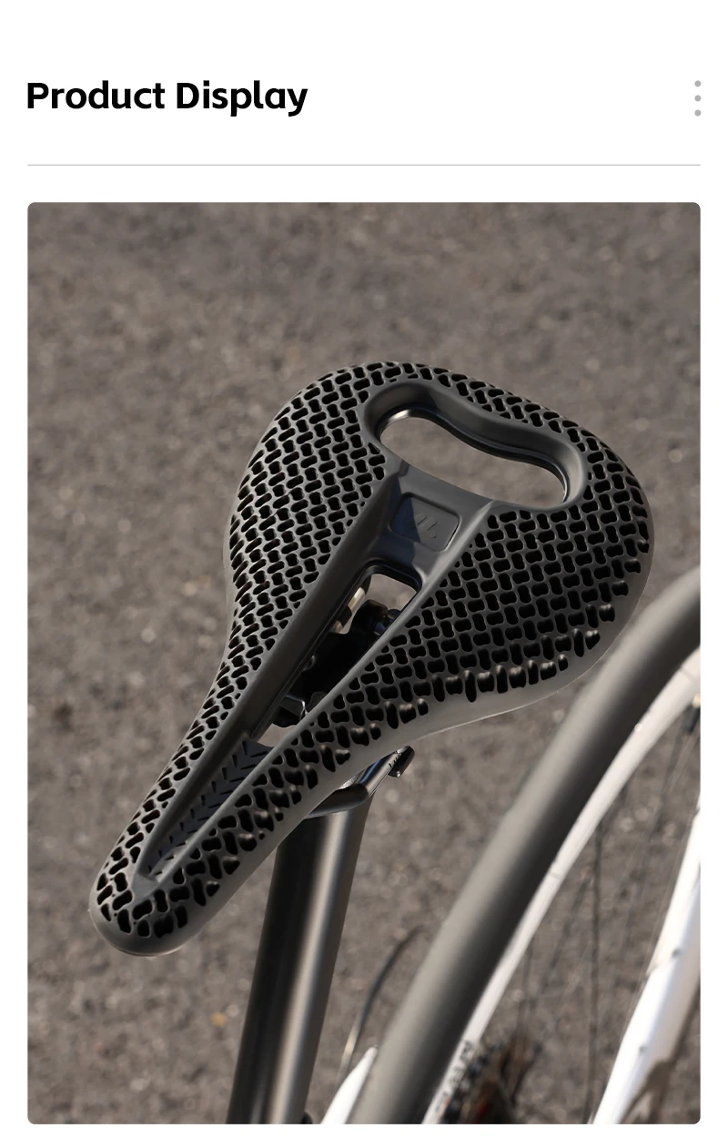 WEST BIKING 3D Honeycomb Fahrradsattel Atmungsaktiver Hohlsitz zur Druckentlastung Leichtgewichtiger Sitz für Rennräder und Mountainbikes für Langstrecken – Detail 13