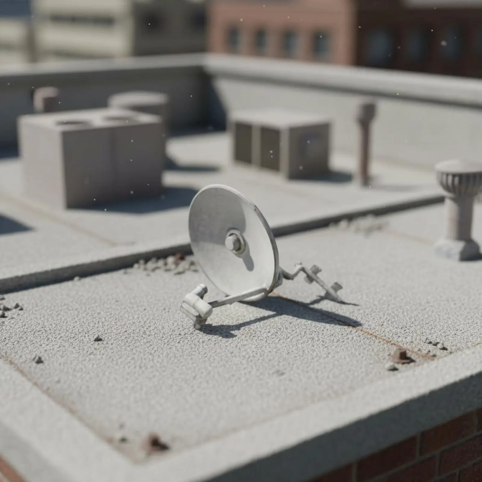 4 Pieces 1:64 Satellite Dish Miniature Model Antenna Dish Communication Device Compact for Scale Model Scene