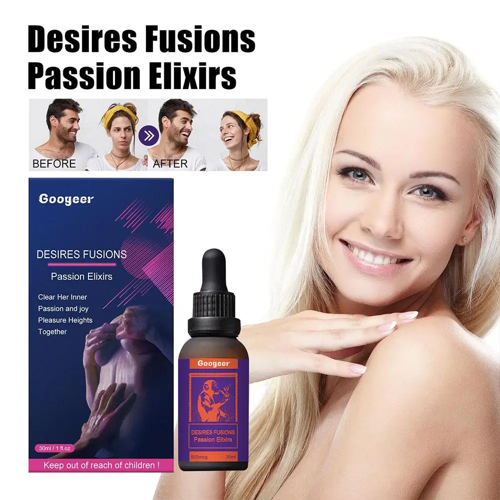 Gouttes secrètes pour hommes et femmes, Happy Drops, Desires Fuvoltage Passion, Liquide améliorant la sensibilité et la durabilité, Plus de plaisir, 2 pièces