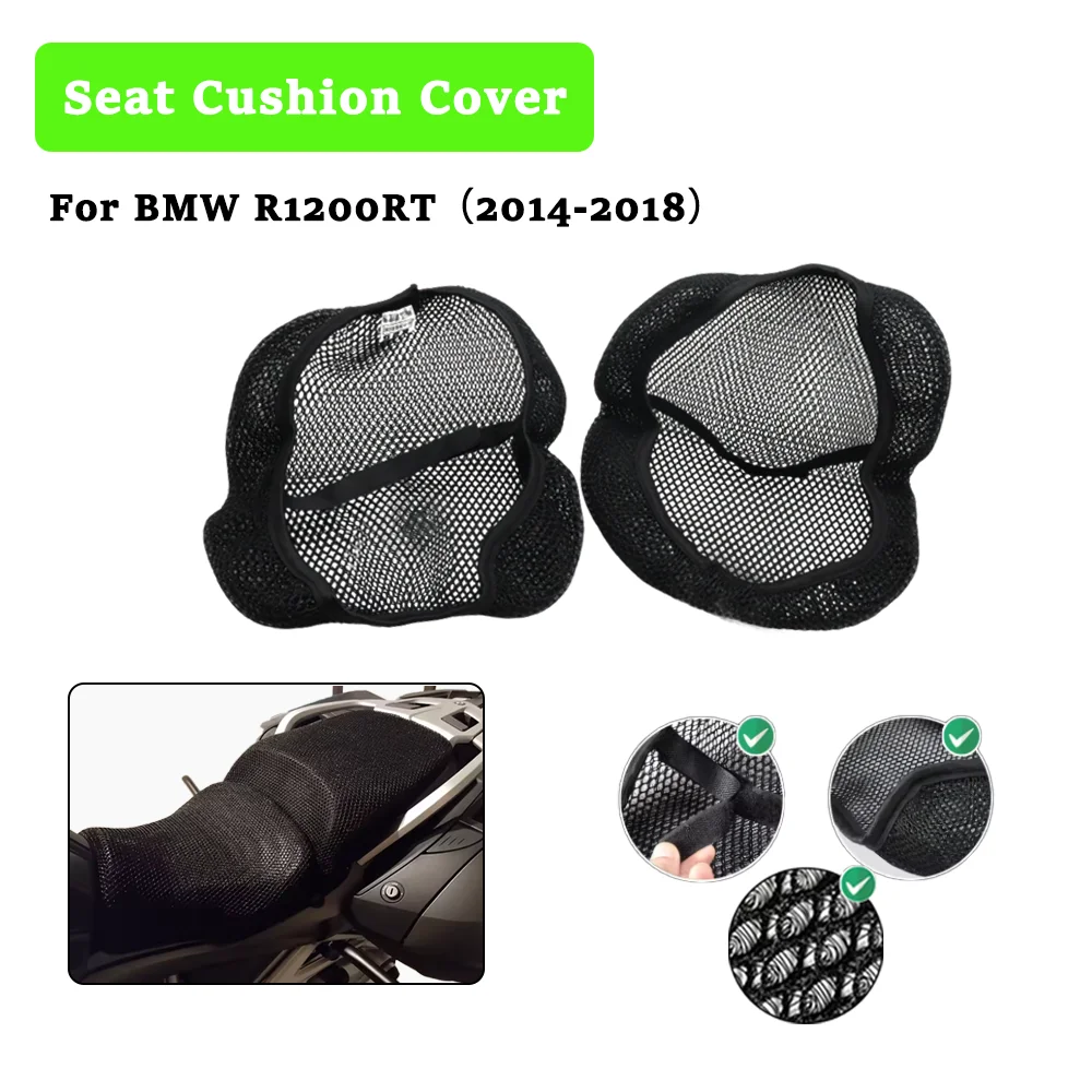 For BMW R1200RT R1200 RT R 1200 RT R 1200RT 2014-2018 Motorcycle Seat Cover 3D Breathable Heat Anti Slip Protective Pad