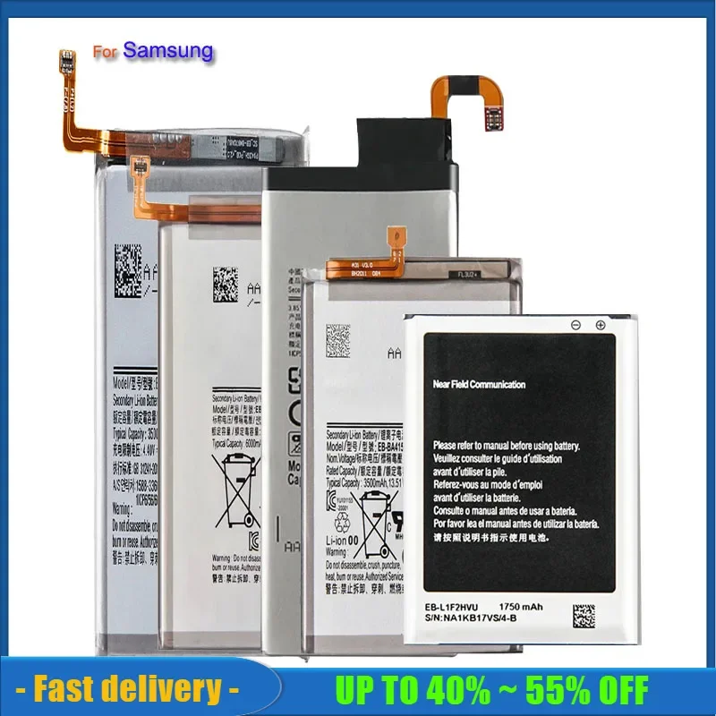 Battery For Samsung Galaxy S S2 S3 S4 S5 S6 S7 S8 S9 S10 5G S10E S20 mini Edge Plus Ultra SM G930F i9300 i9305 G950F G925S i9070