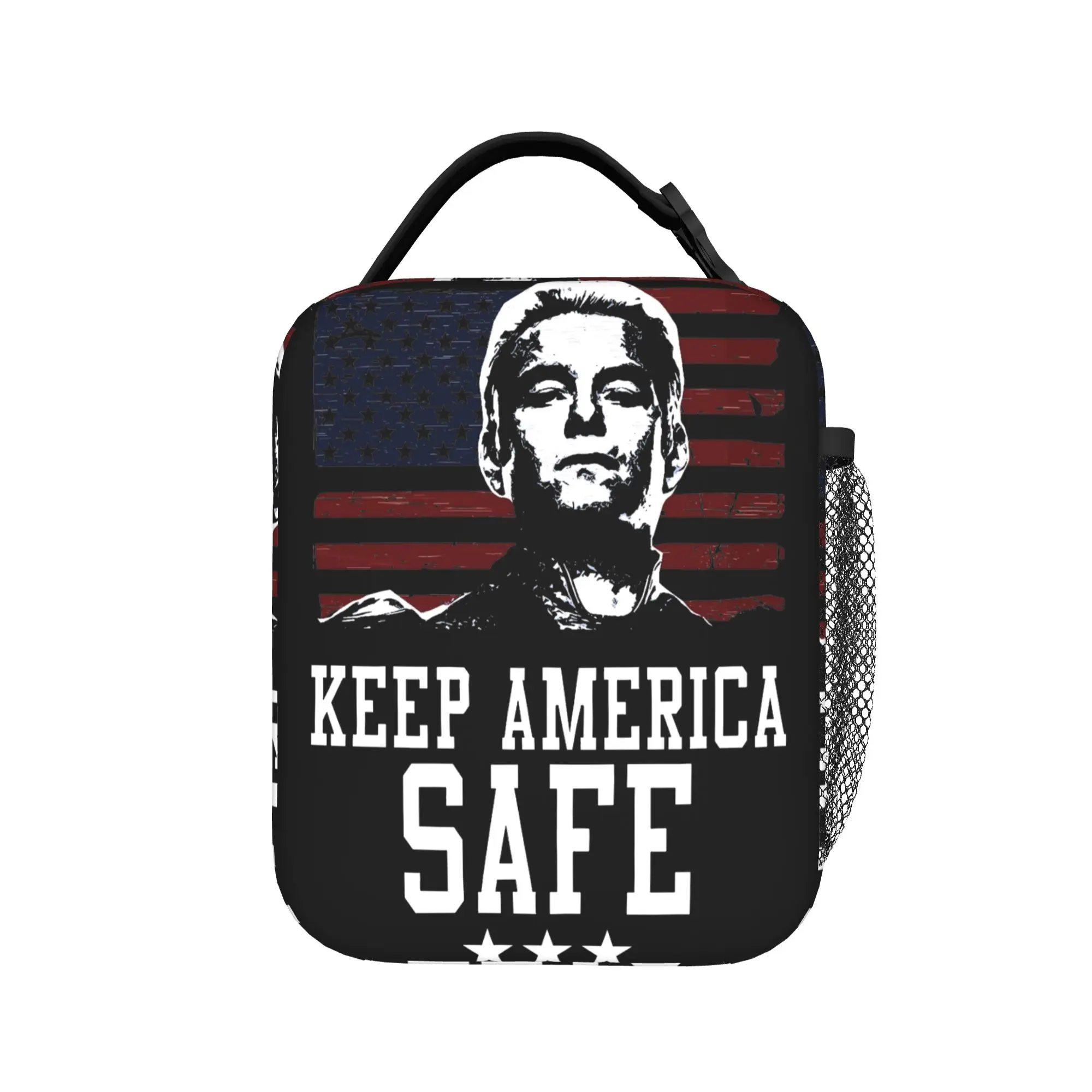 The Boys Homelander Keep America Safe Insulated Lunch Bags Lunch Container Thermal Bag Tote Lunch Box Food Storage Bags