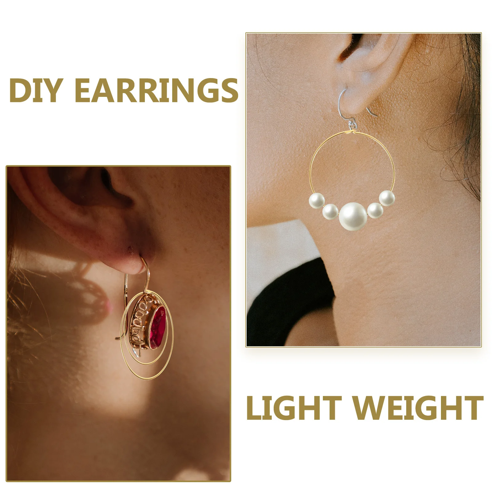 

150Pcs Round Earring Hoops Jewelry Making Hoops DIY Earrings Parts Findings Craft Supplies Earrings Finding Earring Round Hoop