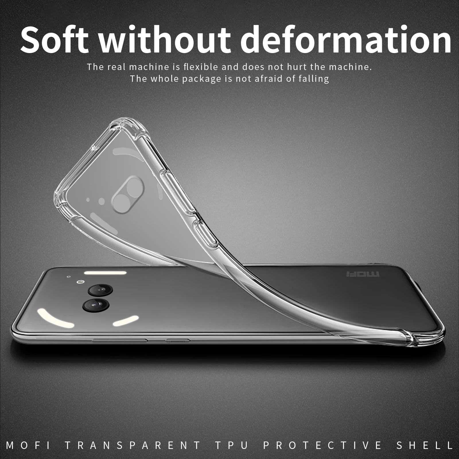 For Nothing Phone (2a) Case MOFi Ultra Thin Soft TPU Clear Back Cover Phone Cases For Nothing Phone (2a)