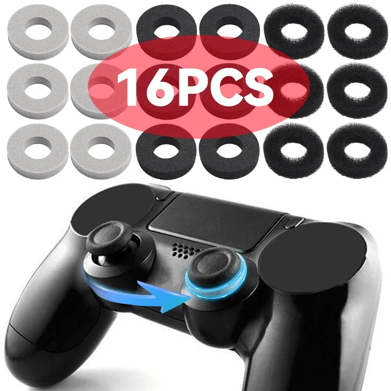 16-2PCS Universal Invisible Joystick Protectors Sponge Game Controller Gamepad Rings for PS5/PS4/Switch PRO/Xbox Game Controller