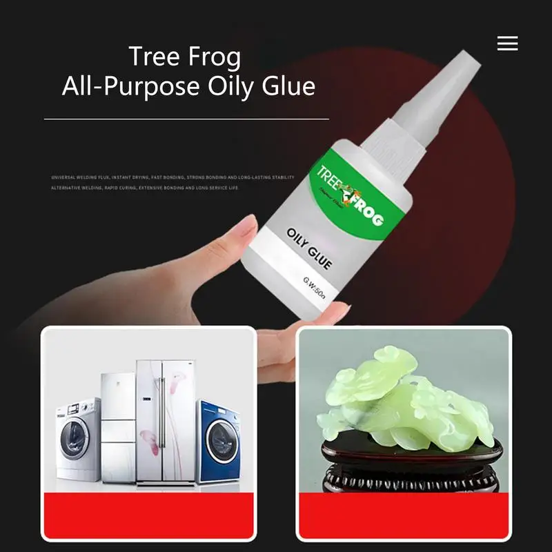 1PC Tree Frog Oily Glue Welding Glue High Strength Universal Super Adhesive Glue Strong Glue Wood Metal Plastic Soldering Agent