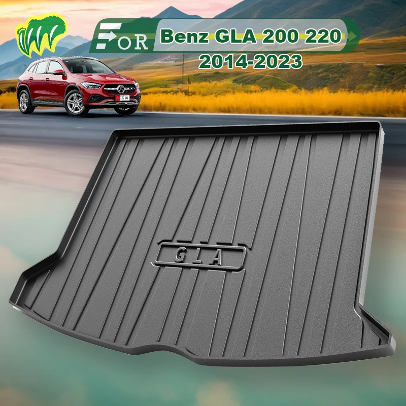 

For Benz GLA 200 220 2014-2023 TPE Custom Fit Car Trunk Mat All Season Black Cargo Mat 3D Shaped Laser Measured Trunk Liners