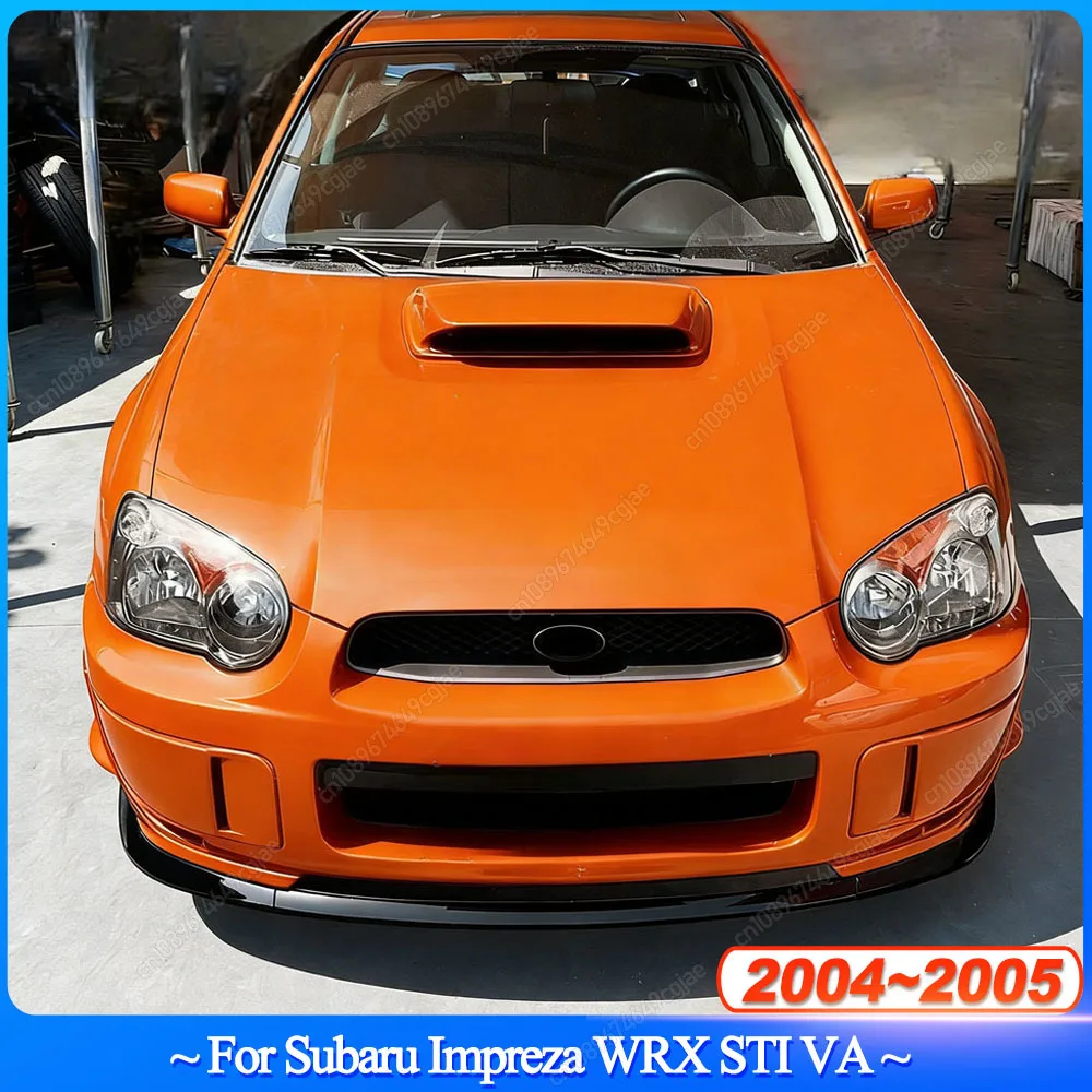 

3 шт. для Subaru Impreza WRX STI VA 2004 2005, передний бампер, спойлер, сплиттер, диффузор, обвесы, накладка из АБС-пластика, черный тюнинг