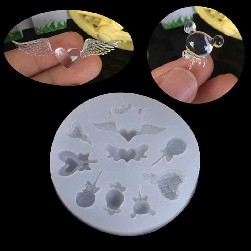 Simulated Food  Candy Confeito Silicone Resin Molds Jewelry Making Tools