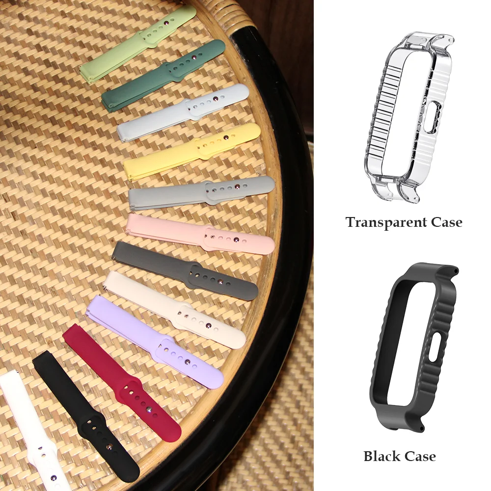 Pulseira de relógio com fivela reversa para huawei band 8/8nfc/9/9nfc/10 liberação rápida respirável silicone ajustável pulseira smartwatch unissex