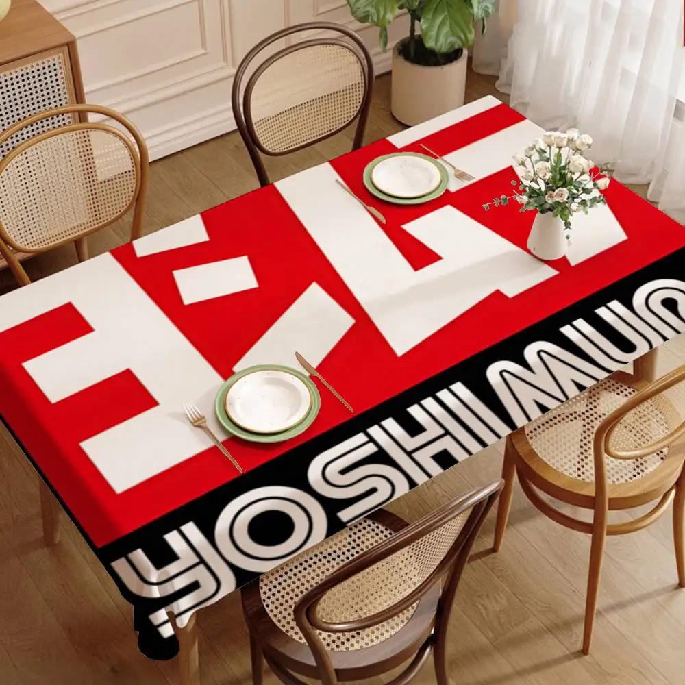 Cool Y-Yoshimura Waterproof and Oil-proof Tablecloth Bedside Table Dustproof Decorative Cloth Living Coffee Tablecloth