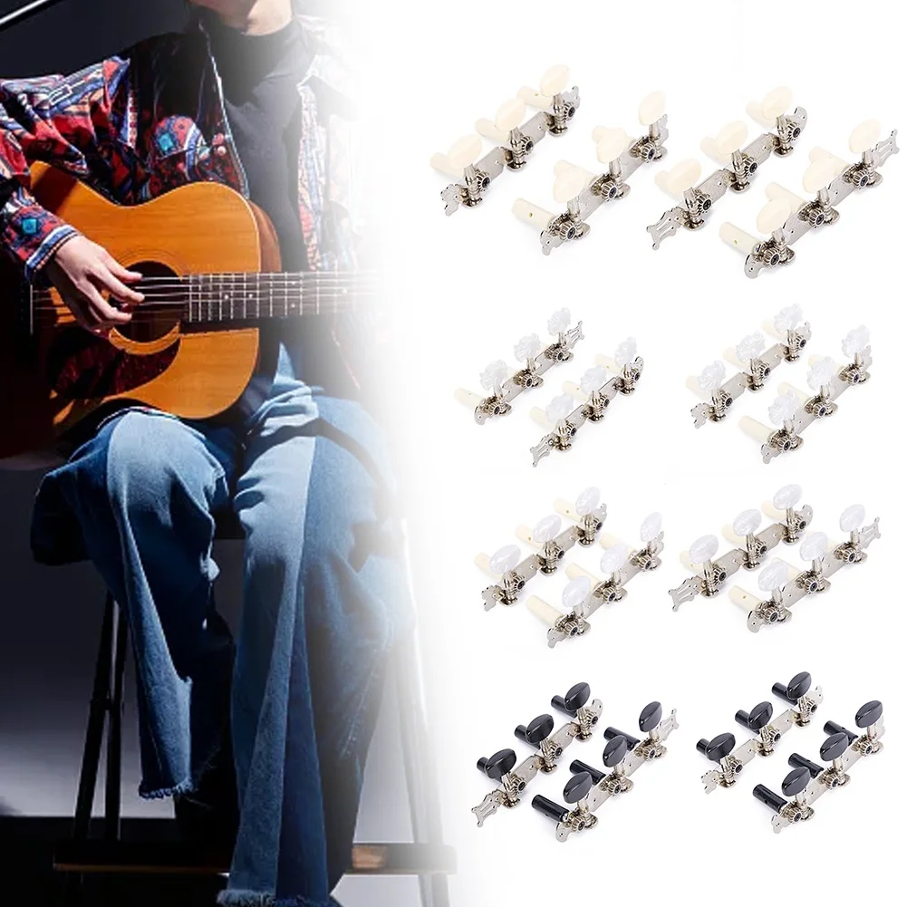 Guitar Parts Guitar Tuners Chrome Tuning Pegs Accurate Tuning Chrome-plated Resistance Easy Installation Guitar