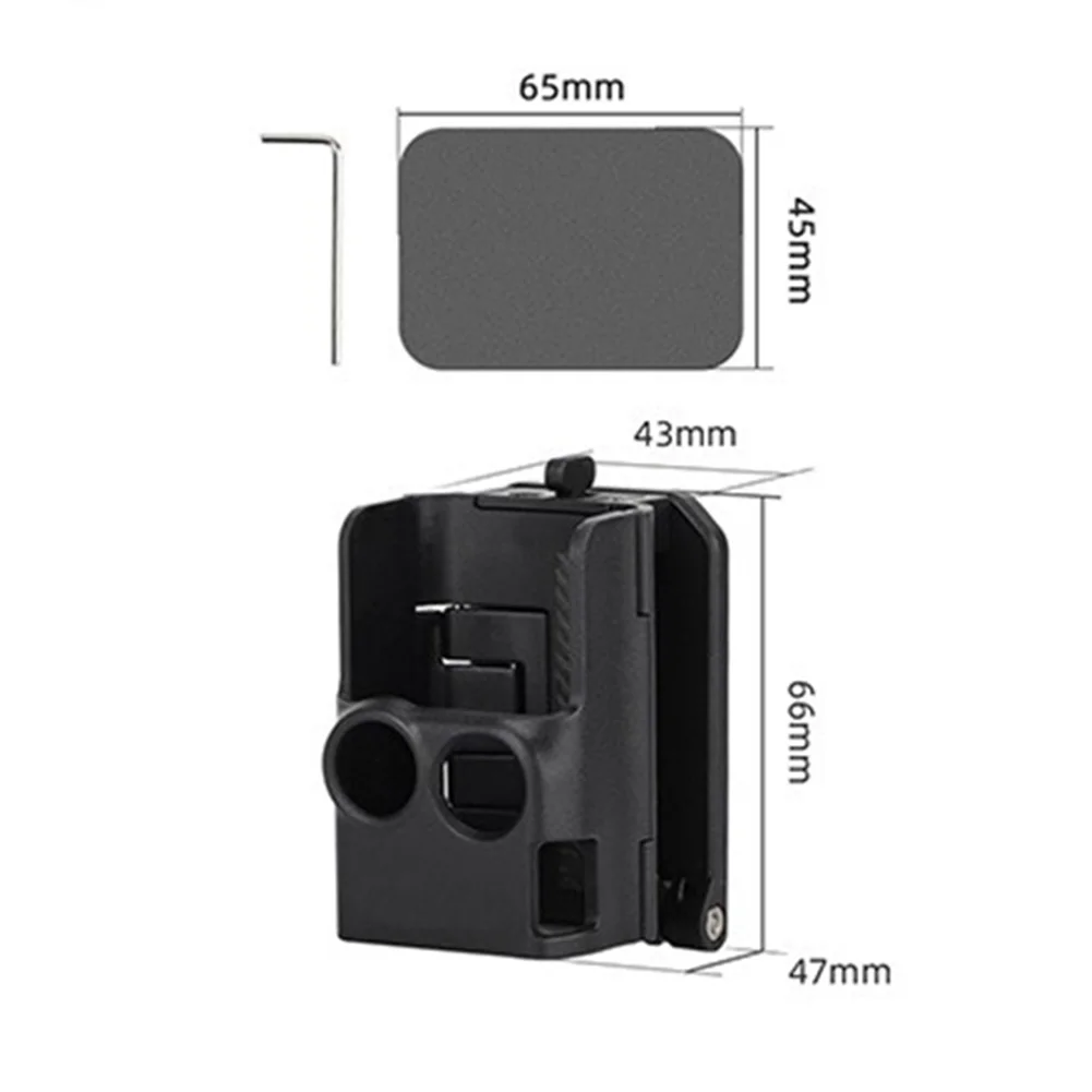 Magnetic Bracket Base 8x7x5cm Adjustable Angle Multifunctional Desktop Base With Non-slip Grid Pad For DJI Pocket 3 Camera Parts