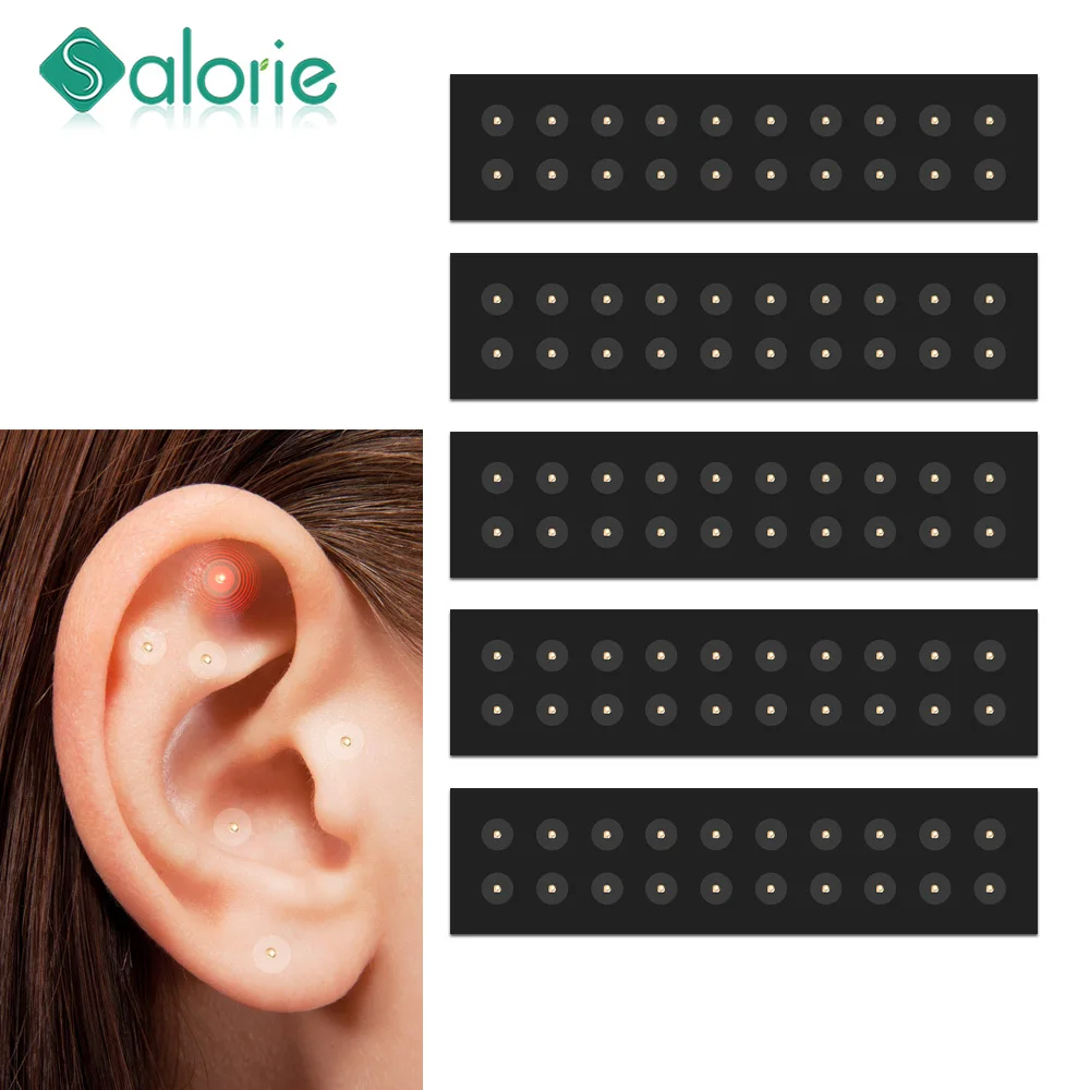 100/200/300PCS Ear Stickers Needle Patch Disposable Ear Acupuncture Needle Ear Massage Care Auriculotherapy Acupoint