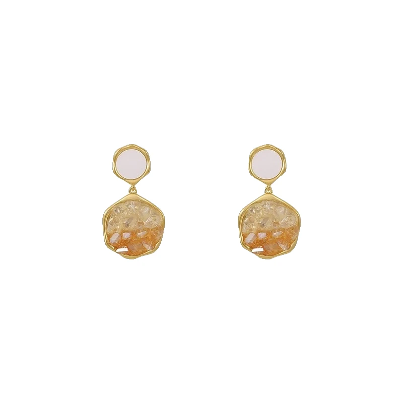 

Crystal Earrings Premium Stud Earrings Women's 925 Sterling Silver Pin Earrings Ear Jewelry
