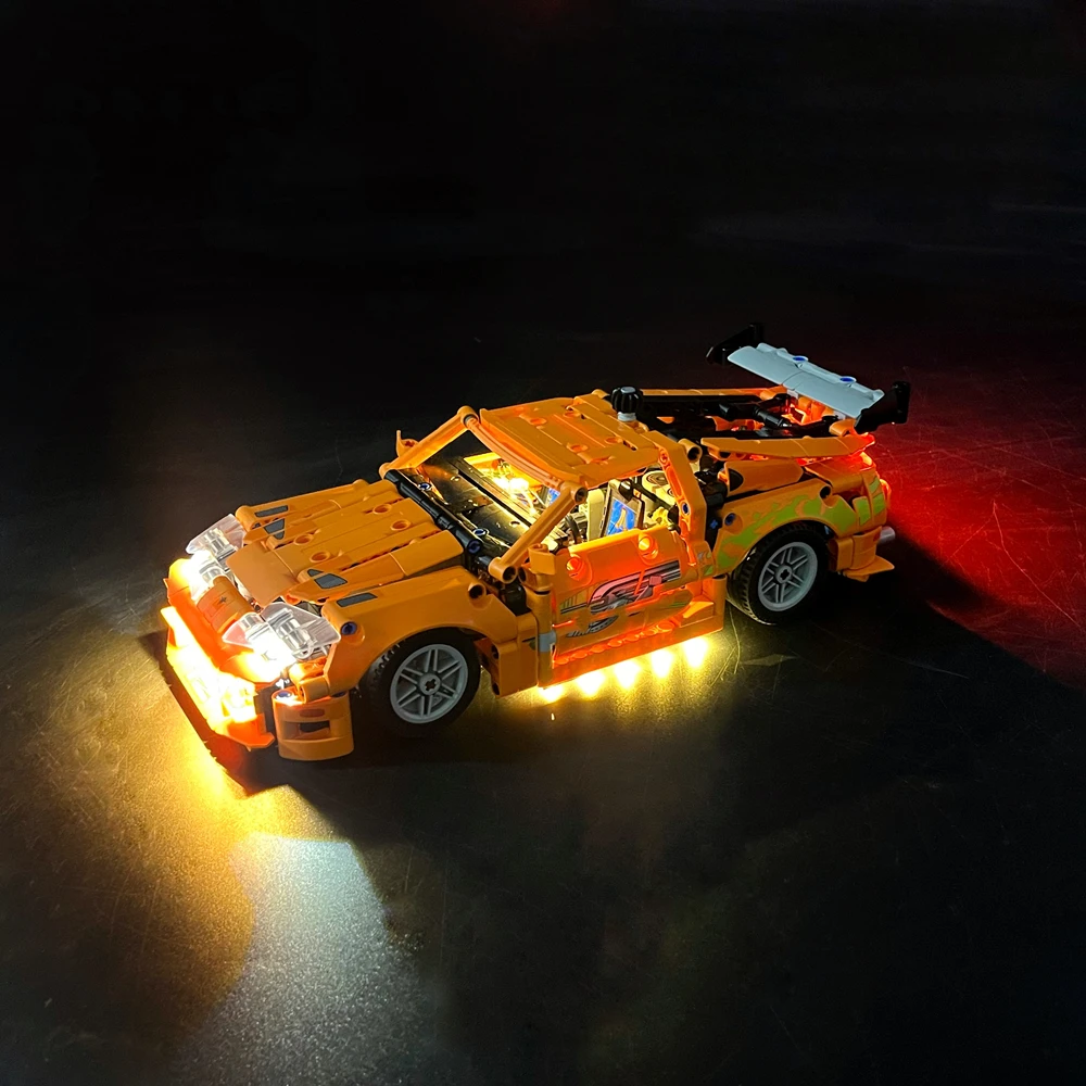 Kit de luz LED BYB para control remoto LEGO 42204 Fast & Furious Supra MK4 (no incluye el modelo)
